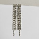 Uzun Sallanan Taşlı Küpe - Görsel 2