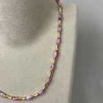 Gold Detaylı Sedefli Kolye - Görsel 3