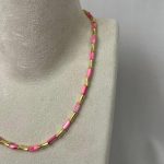 Gold Detaylı Sedefli Kolye - Görsel 2