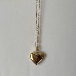 Gold Kalp Kapaklı Kolye - Görsel 2